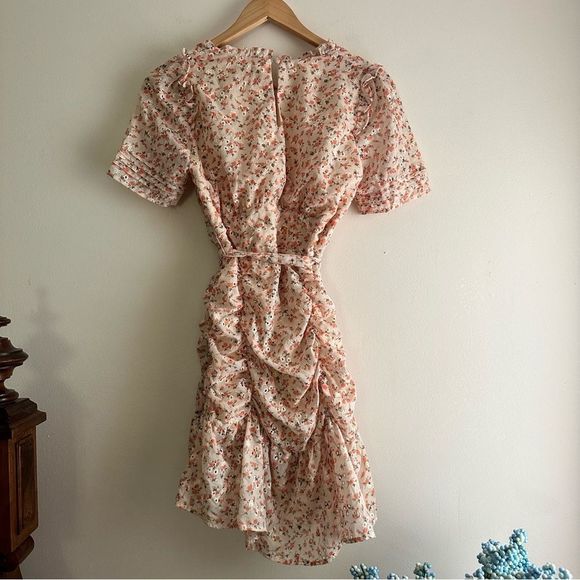 Storia • V-Neck‎ Floral Frill Dress - Picture 6 of 10